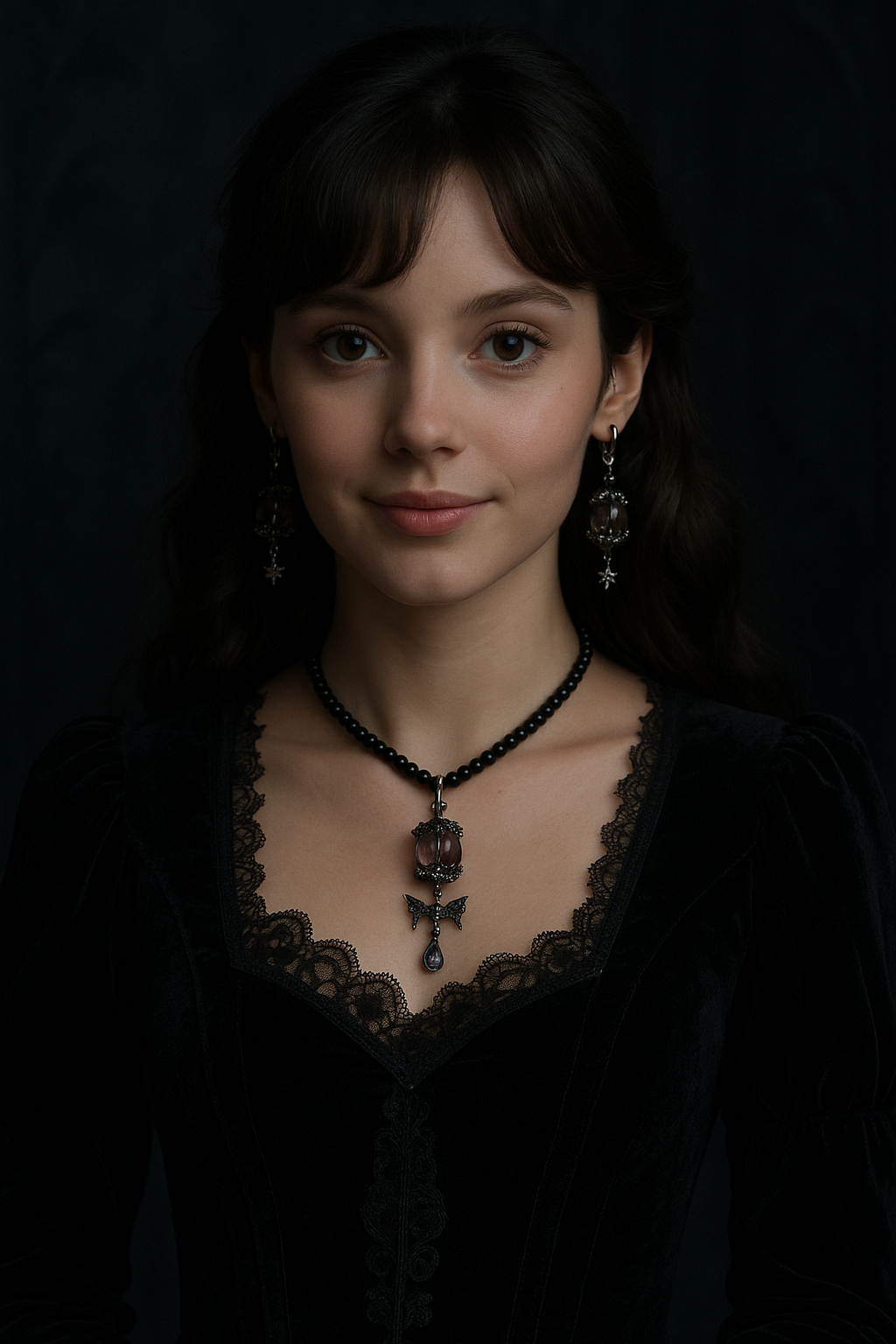 Pendientes Guardianes de Obsidiana — Difusor de Esfera de Cristal Gótico | Protección e Intuición