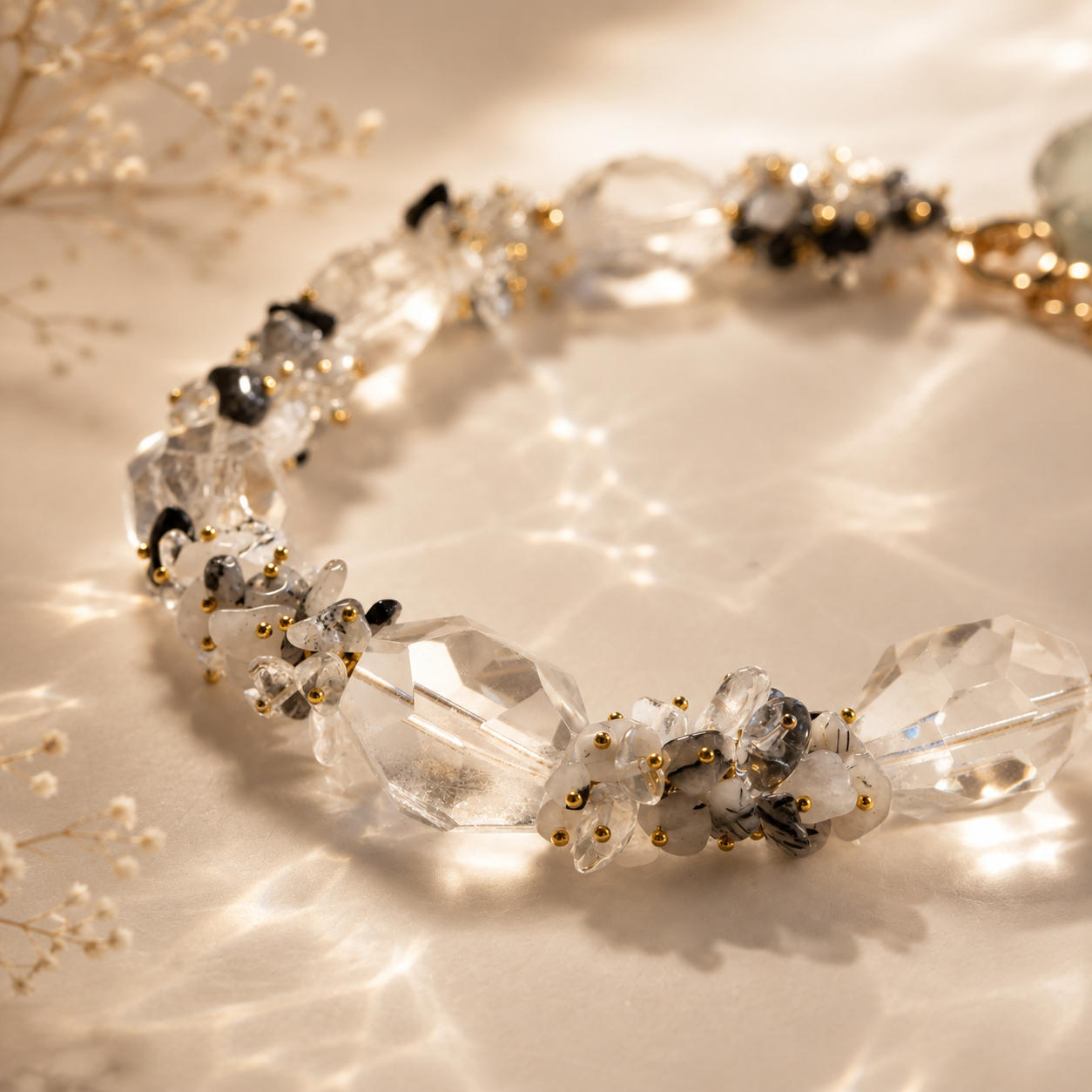 Noir Bloom | Necklace & Earring Suite – Designer Limited Collection