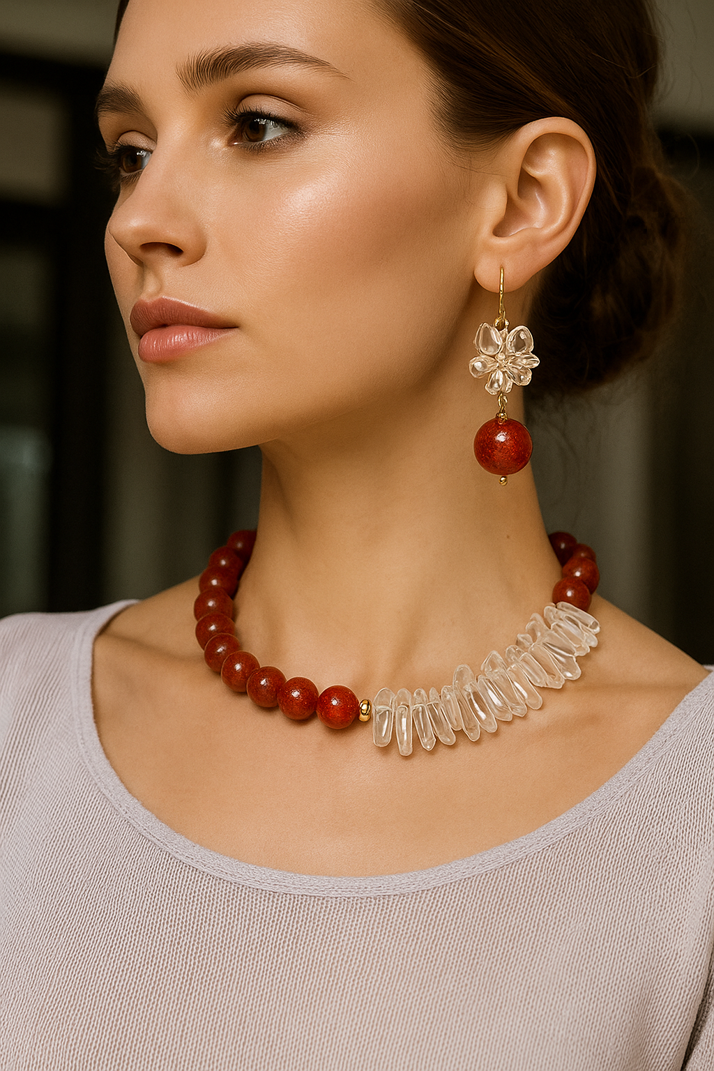 Sedona Glow: gargantilla y pulsera transformadoras