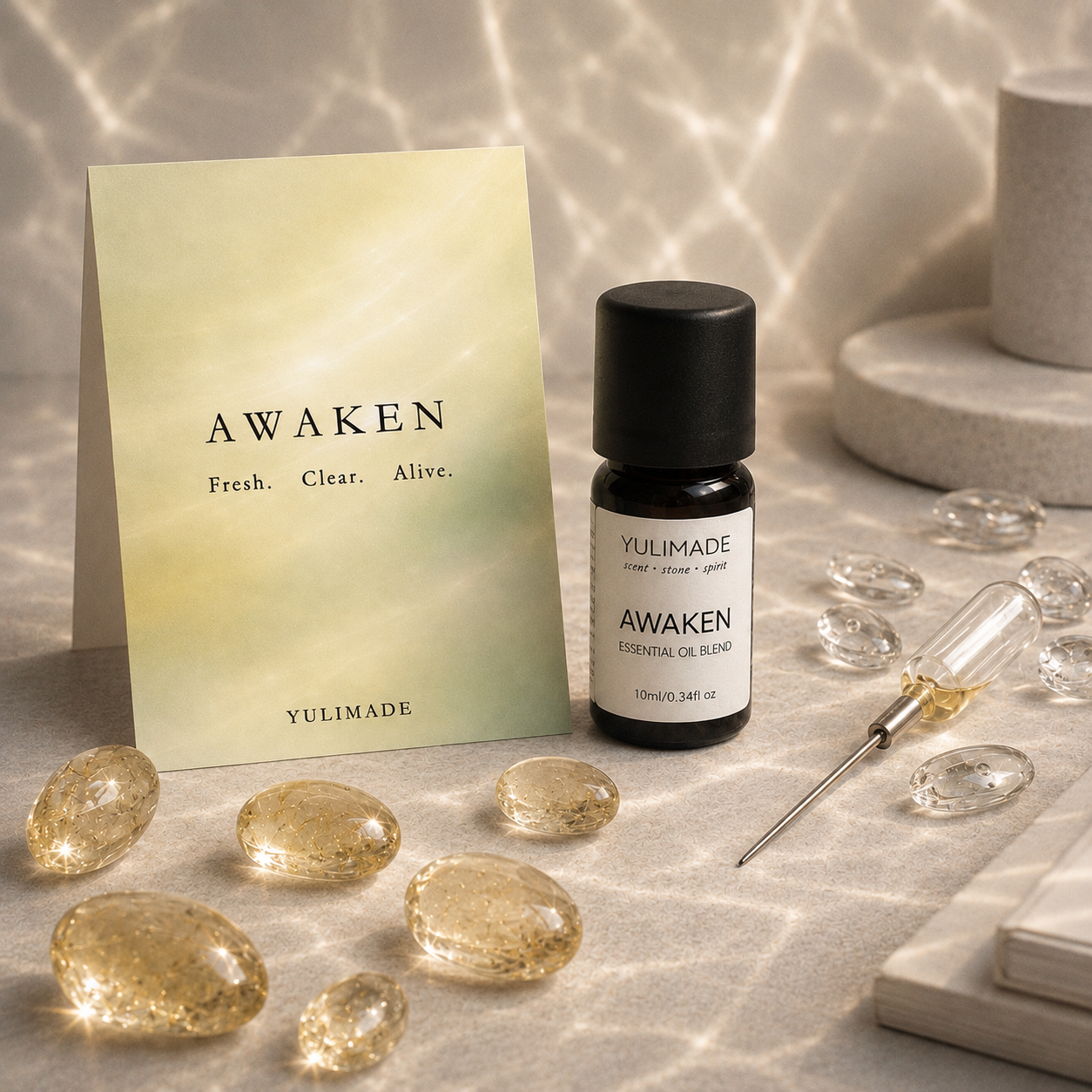 Mezcla de aceites esenciales Awaken: Claridad, concentración y vitalidad | Aromaterapia para la energía y la atención plena matutina