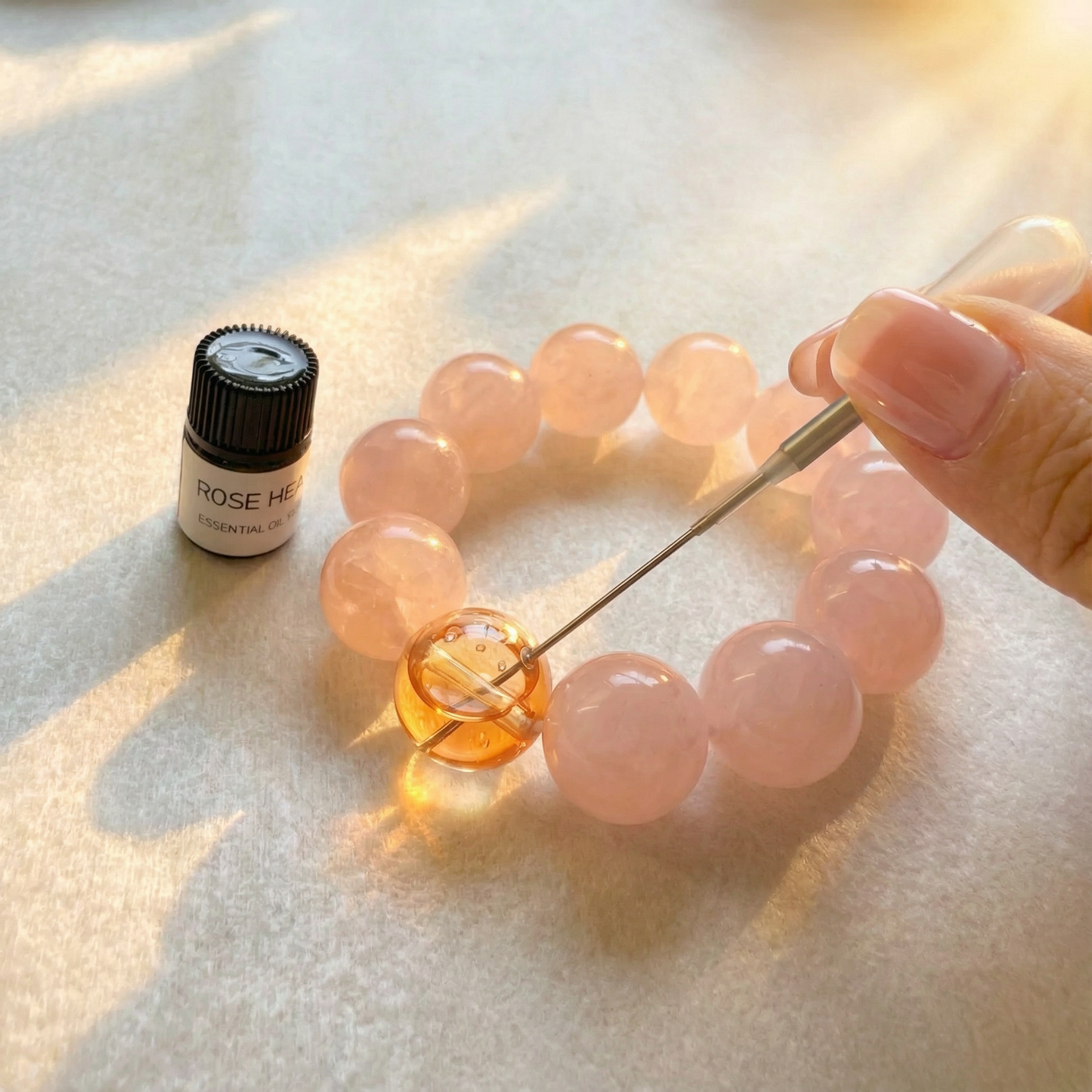 Rose Heart — Dawn Blush Bracelet