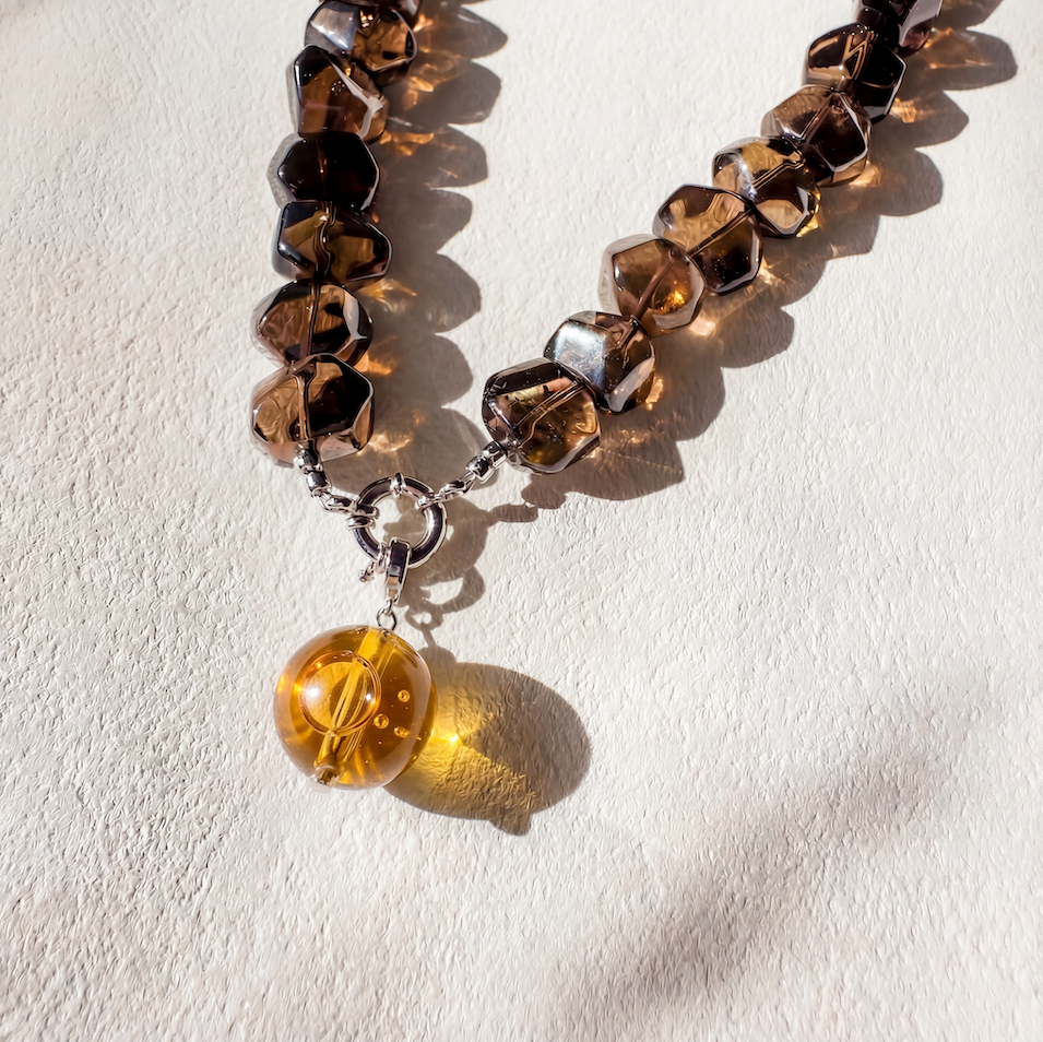 Smoky Blossom — Dewlight Necklace