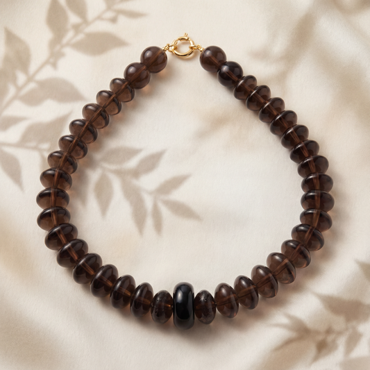 Smoky Blossom — Orbit Necklace