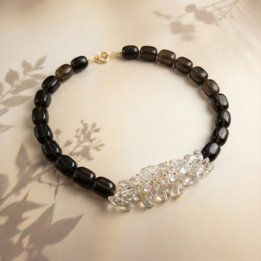 Smoky Blossom — Bloom Cluster Necklace