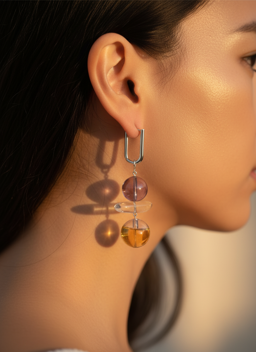 Peso de la Luz — Pendientes de Amatista